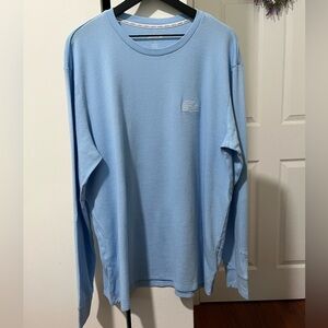 Lacoste Light Blue Long Sleeve Crew Neck Thermal Shirt